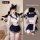 Cute schoolgirl jk uniform set - sweet college-style lingerie outfit, no-remove seductive air hostess costume, featuring navy...