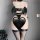 Dark cosplay outfit featuring a sexy demon wing latex bodysuit with pvc wings, perfect for gothic costumes.