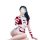 Sexy domila christmas bunny girl lingerie set featuring festive holiday costume with red and white striped stockings, cute bu...