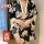 Double-child plus size japanese kimono lingerie with bow & floral print – seductive east asian dance-inspired outfit