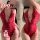 Double-elle plus size sexy lace bodysuit - seductive open-crotch sheer mesh sleepwear for women