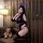 Dowemier sexy lingerie set featuring lace bunny girl costume, perfect for role play with maid outfit design.