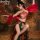 Dunhuang flying apsara silk sleepwear set - sensual hanfu-inspired bodysuit & vintage-style belly band, featuring intricate d...
