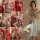 Dunhuang-inspired sheer lingerie set featuring elegant red and pink designs, perfect for romantic sleepwear inspired by chine...