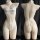 White yes, daddy? lingerie set on mannequin – playful yet modest design with adjustable straps and back tie.