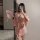 Elegant hanfu lingerie set - sexy chinese silk sleepwear & qipao-inspired seductive outfit featuring floral patterns and flow...