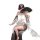 Elegant woman in sensual lingerie set with feather fan, showcasing exotic and sophisticated intimate wear for confident allur...