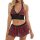 Sexy lace schoolgirl outfit featuring plaid skirt and matching top, perfect for cosplay or evening wear.