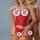 Red lace lingerie set with sheer corset and garter straps, featuring european-style design for a seductive look.