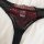 Black and red sheer lace thong with floral embroidery from european-style sexy lingerie set for women.