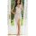 Elegant european-style sheer lingerie set featuring a sexy transparent mesh sleep dress in white, medium size, perfect for ev...