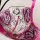 Sheer lace bra with vibrant pink floral embroidery from the european summer lingerie set.