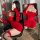 Fan Lei New Year Christmas Uniform Wrap Dress – Valentine's Day Party Outfit & Lingerie Sleepwear Set - Product Image