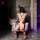 Fei niao moon gazer sexy bunny costume - sheer lace bodysuit with ties & open crotch for small busts, pure temptation