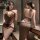 Feimu amber beauty deep v plunge lace bodysuit - sensual sheer sleepwear for women, elegant design with plunging neckline and...