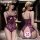 Feimu lace bodysuit with straps - sheer open-crotch sensual sleepwear for date night