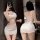 Feimu lace french-style cami sleep dress - sheer alluring slip dress for small bust, pure & tempting nightwear