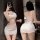 Feimu lace french-style slip dress - sexy sheer sleepwear for small bust, pure & tempting bodycon nightgown