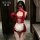Feimu lingerie sheer maid costume set – tear-away chest reveal, open-crotch erotic outfit for role play & intimacy