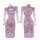 Feimu purple lace cheongsam lingerie - seductive sheer bust-out temptation set featuring elegant floral patterns and sheer fa...