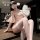 Feimu vintage chinese-style lingerie set featuring snow pearl chain qipao, elegant and sensual design for at-home elegance.
