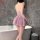 Feiniao kuiyue sexy lingerie for women – sparkling pink slip dress, pure-delight bedroom & date night wear