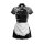 Feiniao moon gaze lingerie set - sexy split lace cheongsam nightwear, pure-yet-spicy outfit for club & sleep