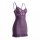 Purple sheer lace cami slip dress with ruffled hem, featuring delicate floral embroidery and adjustable straps for a flatteri...