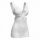 White feiniao moon gazer lace bodycon mini dress with cutout waist and floral detailing, perfect for nightclub or lingerie se...