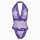Purple feiniao moon gazer bodysuit with lace cutouts and open back.
