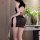 Feiniao moon gazing lingerie set - sexy lace cheongsam with ties, vintage button detail, seductive outfit