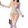Feiniao moonlight sheer lace bodysuit with straps, tight fit, and european-style bondage design for a sexy sleep dress look.