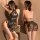 Sexy sheer lace cheongsam lingerie set featuring delicate floral patterns, perfect strap nightwear for small busts.