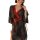 Fish joy seductive lingerie set - japanese-inspired black kimono sleepwear, no-remove pure-desire outfit with floral patterns...