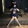 Flirty bunny police officer costume - sexy pure-delight bunny girl sleepwear set with mini skirt, featuring playful bunny ear...