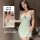 Flirty lace sleepwear set featuring adjustable straps, delicate bow detail, and feminine design.