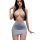 Flirty secretary lace sleep dress with chest-revealing cutout and bodycon fit, sheer ol seductive nightgown for women.
