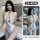 Flirty sexy lace bodysuit with underwire & cut-out chest - bold bondage-inspired outfit for women