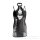 Sexy sheer cheongsam lingerie set with lace-up design, perfect for small bust women seeking elegant yet daring sleepwear or b...