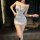 Floral lace design, sheer fabric, built-in pads, bodycon fit, sexy sleepwear set for women.