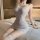 Floral moonlight sheer lingerie set featuring a transparent sensual short nightdress with matching bra, no-remove design, per...