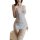 Floral moonlight sheer lingerie set featuring a transparent sensual short nightdress with intricate floral lace patterns, pai...