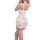 Floral pure-chic sleep dress featuring lace trim, bodycon design, sleeveless style perfect for nightgowns and loungewear.