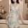 Floral design, lace trim cami with matching shorts, perfect summer sleepwear set for women.