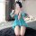 Fluffy fall-winter lounge sleep dress - soft kawaii lolita pajama set for women, cozy & playful bedroom wear