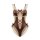 Brown lace bodysuit with bear-themed design, featuring open-crotch style and flirty details for intimate nights.