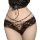 French chic lace triangle panties for women – sweet & sensual sheer cross-back bare-fit underwear featuring intricate lace de...