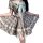 French retro square-neck puff sleeve dress - sweet summer plaid princess dress with bow detail