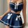 French-style sexy lingerie set featuring bold color-block camisole and garter with striking bow details, perfect for wholesal...