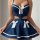 French-style sexy lingerie set featuring bold color-block camisole and garter with striking bow details, perfect for us/eu ma...